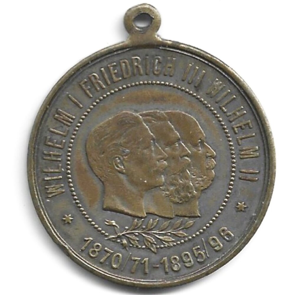 1870/71 - 1895/96 Germany Commemorative Kaisers Medal (b857-23)